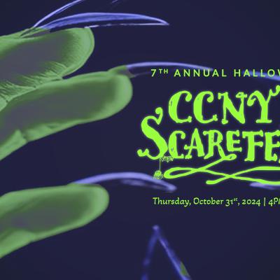 CCNY's Scarefest takes place on Thursday, Oct 31, 2024 from 4-10 p.m.